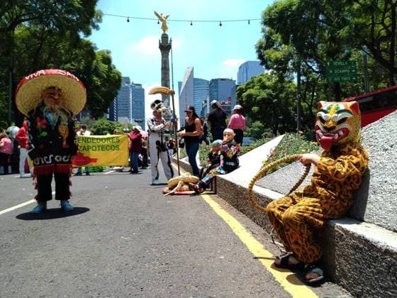 Mega Calenda for the International Day of Indigenous Peoples in Mexico August 9, 2023, Mexico City, Mexico: Various indigenous organizations participating in the Mega Calenda Parade on the International Day of Indigenous Peoples on Reforma avenue in Mexico City. on August 9, 2023 in Mexico City, Mexico, Credit:Luis Barron Eyepix Group Avalon Mexico, Mexico City, Mexico City  Copyright: xLuisxBarronx xEyepixxGroupx xAvalonx 0795800740