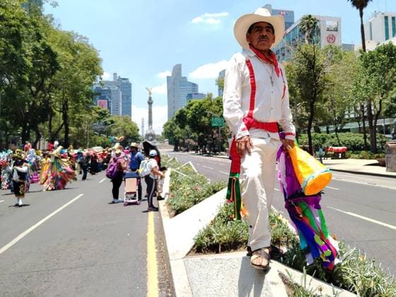 Mega Calenda for the International Day of Indigenous Peoples in Mexico August 9, 2023, Mexico City, Mexico: Various indigenous organizations participating in the Mega Calenda Parade on the International Day of Indigenous Peoples on Reforma avenue in Mexico City. on August 9, 2023 in Mexico City, Mexico, Credit:Luis Barron Eyepix Group Avalon Mexico, Mexico City, Mexico City  Copyright: xLuisxBarronx xEyepixxGroupx xAvalonx 0795801740
