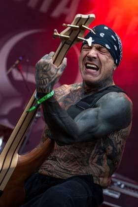 Evan Seinfeld of US music band Biohazard performs during the Brutal Assault music festival focused on metal, on August 10, 2023, at the Josefov Fortress in Jaromer, Czech Republic. (CTKxPhoto DavidxTanecek) CTKPhotoP2023081007023  CTKPhotoP2023081007023