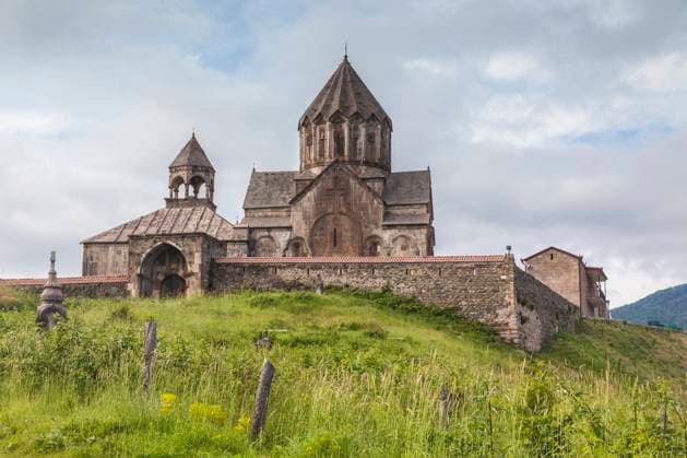 Nagorno Karabakh Republic, Vank. Gandzasar Monastery, 5th century, interior.  Copyright: xWalterxBibikowx x AS47 WBI0832