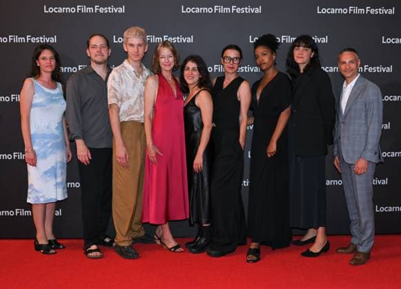 Locarno,Swiss Locarno Film Festival 2023 Red carpet photocall Dassman ohne taschung film CDP In the photo:Katharina Ludin director cast and producer  Copyright: x xipa-agency.netx xNickxZonnax IPA_IPA39656308