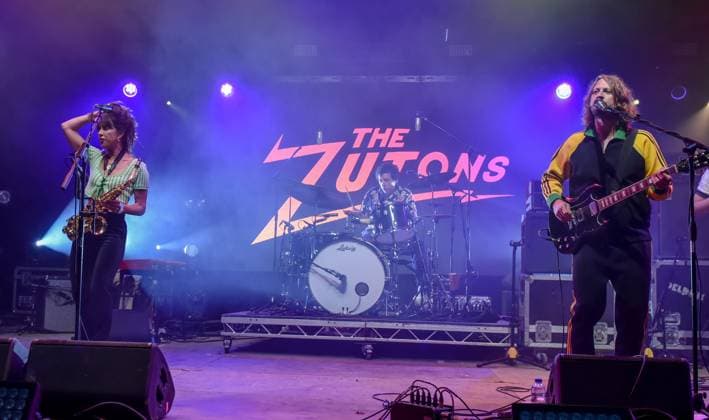Lakefest 2023 Friday, Eastnor Castle, Herefordshire, UK The Zutons, onstage at Lakefest Festival 2023, Friday, Eastnor Castle, Herefordshire, UK, Credit:Jules Annan Avalon  Copyright: xJulesxAnnanx xAvalonx 0796307887