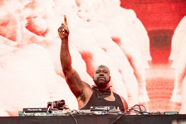 August 11, 2023, San Francisco, California, United States: DJ Diesel, better known as Shaquille O Neal or Shaq, DJs the Twin Peaks stage during Day 1 of Outside Lands Music Festival on Friday August 11th, 2023 in San Francisco, California. Shot by San Francisco United States - ZUMAs181 20230811_zea_s181_025 Copyright: xAnniexLesserx