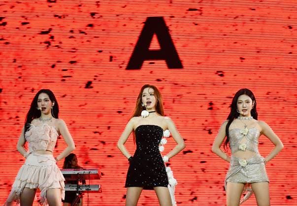 August 11, 2023, San Francisco, California, United States: aespa - Karina, Winter and Ningning perform on the Lands End Stage during Day 1 of Outside Lands Music Festival on Friday August 11th, 2023 in San Francisco, California. San Francisco United States - ZUMAs181 20230811_zea_s181_147 Copyright: xCaseyxFlaniganx