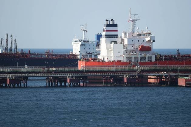 Russia Novorossiysk Commercial Sea Port 8495038 13.08.2023 A view shows a tanker moored at the oil terminal of the Novorossiysk Commercial Sea Port, in Novorossiysk, Russia. Vitaly Timkiv Sputnik Novorossiysk Krasnodar region Russia  Copyright: xVitalyxTimkivx