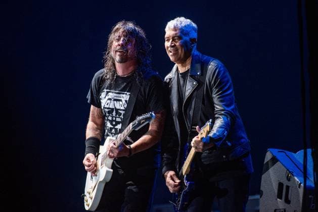August 12, 2023, San Francisco, California, United States: Foo Fighters, Pat Smear and Dave Grohl performs during Day 2 of Outside Lands Music Festival on Saturday August 12th, 2023 in San Francisco, California. San Francisco United States - ZUMAs181 20230812_zea_s181_148 Copyright: xAnniexLesserx