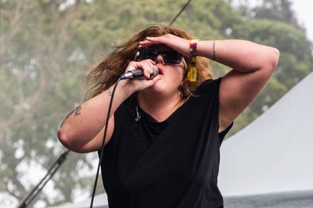 August 13, 2023, San Francisco, California, United States: Grace Ives performs during Day 3 of Outside Lands Music Festival on Sunday August 13th, 2023 in San Francisco, California. San Francisco United States - ZUMAs181 20230813_zea_s181_037 Copyright: xAnniexLesserx