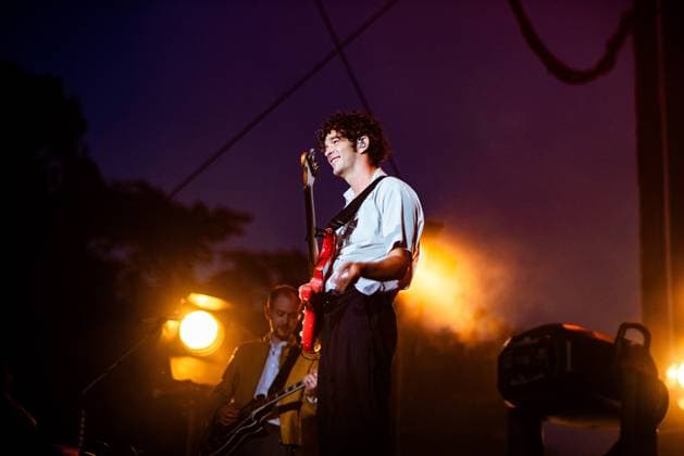 August 13, 2023, San Francisco, California, United States: The 1975 - Matt Healy performs during Day 3 of Outside Lands Music Festival on Sunday August 13th, 2023 in San Francisco, California. San Francisco United States - ZUMAs181 20230813_zea_s181_088 Copyright: xAnniexLesserx