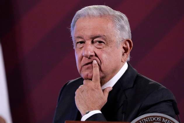 News Themen der Woche KW33 News Bilder des Tages Mexiko, Andres Manuel Lopez Obrador Pressekonferenz August 14, 2023, Mexico City, Mexico: The President of Mexico, Andres Manuel Lopez Obrador at the press conference at the National Palace in Mexico City. on August 14, 2023 in Mexico City, Mexico Mexico City Mexico - ZUMAe321 20230814_zia_e321_018 Copyright: xLuisxBarronx