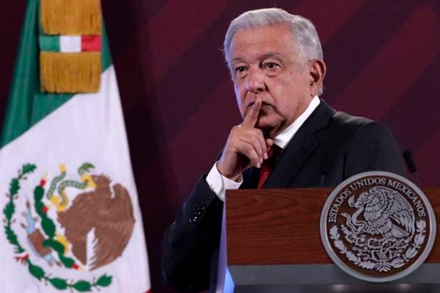 Mexiko, Andres Manuel Lopez Obrador Pressekonferenz August 14, 2023, Mexico City, Mexico: The President of Mexico, Andres Manuel Lopez Obrador at the press conference at the National Palace in Mexico City. on August 14, 2023 in Mexico City, Mexico Mexico City Mexico - ZUMAe321 20230814_zia_e321_019 Copyright: xLuisxBarronx