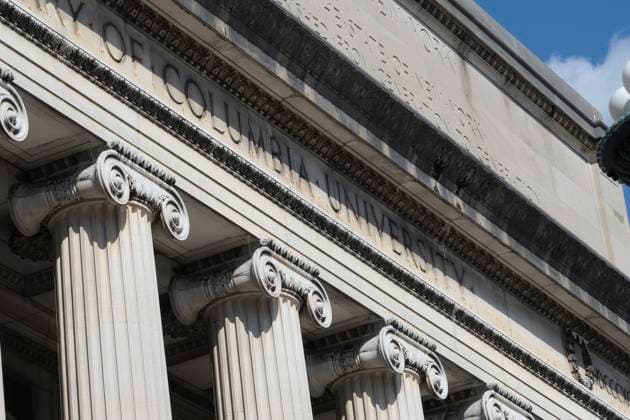 August 9, 2023, New York, New York, United States: The college campus for Columbia University...Columbia University in the City of New York is an elite private higher education institution. Long considered 1 on the US News and World Report ranking for universities, the Ivy League school is a top destination for international students and global elite. Columbia has one of the lowest college admissions rates in the US. New York United States - ZUMAb177 20230809_aap_b177_063 Copyright: xTaidghxBarronx