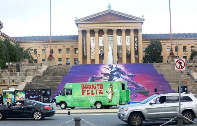 PHILADELPHIA, PA: AUGUST 15: Warner Bros. Pictures, DC Comics and Philadelphia Film Society Present the Blue Beetle Hero Award for service to the Philadelphia community to The Block Gives Back at Philadelphia Museum of Art in Philadelphia, Pennsylvania on August 15, 2023. Copyright: xStarxShooterx