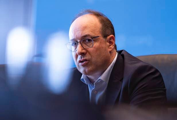 August 16, 2023, MONTREAL, PQ, Canada: Charles Emond, president and CEO of the Caisse de Depot et Placement du Quebec (CDPQ), speaks during a press conference regarding results in Montreal, Wednesday, Aug.16, 2023. MONTREAL Canada  - ZUMAc35_ 20230816_zaf_c35_006 Copyright: xChristinnexMuschix