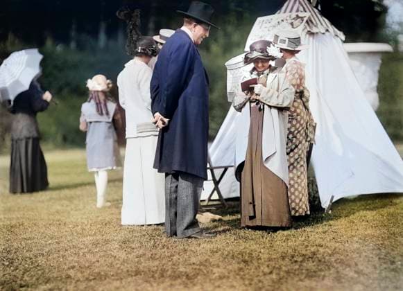 June 1, 2023, Washington, DC, USA: William Randolph Hearst, Mary C. McCauley attending Friendship Charity Fete at the estate of John R. McLean, Washington, D.C, USA, Harris & Ewing, 1913 Washington USA - ZUMAg145 20230601_zap_g145_014 Copyright: xJTxVintagex