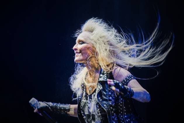 Bilder des Jahres 2023, Entertainment 08 August Entertainment Themen der Woche KW33 Entertainment Bilder des Tages German singer Doro Pesch performs during the international music rock-metal festival Rock Castle in Moravsky Krumlov, Czech Republic, August 19, 2023. (CTKxPhoto PatrikxUhlir) CTKPhotoP2023081905809  CTKPhotoP2023081905809