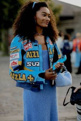 Street style during Copenhagen Fashion Week - Denmark Street style, Cheyenne Maya Carty arriving at Ganni Spring-Summer 2024 show, during Copenhagen Fashion Week, Denmark, on August 10th, 2023. Photo by Marie-Paola Bertrand-Hillion ABACAPRESS.COM  Copyright: xBertrand-HillionxMarie-Paola ABACAx 864504_010 Bertrand-HillionxMarie-Paola ABACAx 864504_010