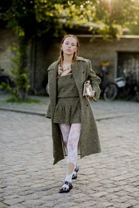 Street style during Copenhagen Fashion Week - Denmark Street style, Marie Gaguech arriving at Ganni Spring-Summer 2024 show, during Copenhagen Fashion Week, Denmark, on August 10th, 2023. Photo by Marie-Paola Bertrand-Hillion ABACAPRESS.COM  Copyright: xBertrand-HillionxMarie-Paola ABACAx 864504_055 Bertrand-HillionxMarie-Paola ABACAx 864504_055