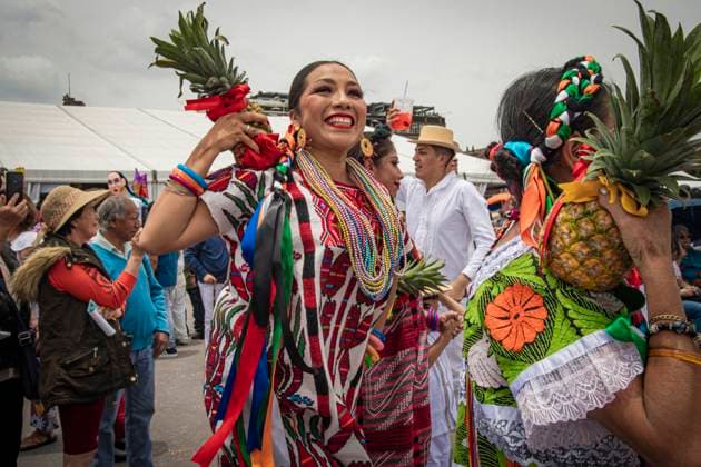 August 20, 2023, Mexico City, Mexico City, Mexico: Hundreds of people from different states of Mexico participated this Sunday in the last day of the IX Festival of Indigenous Cultures, which is celebrated every year in the ZoÂ³calo of Mexico City, where just over one million 435 thousand visitors, nationals and foreigners , attended during the 16 days of the celebrations..The City once again pays homage to our roots and opens spaces for cultural richness to express itself. - Said the head of government of Mexico City, MartoÂ­ Batres. Mexico City Mexico - ZUMAn296 20230820_zip_n296_018 Copyright: xJorgexNunezx