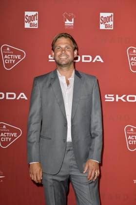 Moritz Fuerste bei der Ankunft zu der Verleihung des SPORT BILD-Awards in der Fischauktionshalle in Hamburg. 21.08.2023