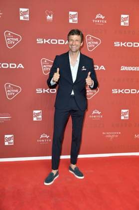 Thomas Mueller bei der Ankunft zu der Verleihung des SPORT BILD-Awards in der Fischauktionshalle in Hamburg. 21.08.2023