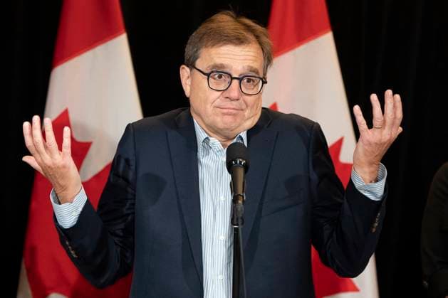 August 22, 2023, Charlottetown, PEI, Canada: Minister of Energy and Natural Resources Jonathan Wilkinson speaks to reporters during the Liberal Cabinet retreat in Charlottetown, P.E.I. on Tuesday, August 22, 2023. Charlottetown Canada  - ZUMAc35_ 20230822_zaf_c35_007 Copyright: xDarrenxCalabresex