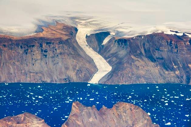 Aerial view of Greenland  Copyright: xChinaxSpanxLLCx x GR01 KSU0113