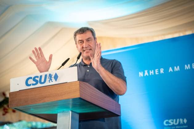 News Themen der Woche KW34 CSU-Kundgebung Herbstvolksfest Nürnberg Parteivorsitzender und Ministerpräsident Markus Söder im Festzelt Gigerlas Lössel ;CSU-Kundgebung Herbstvolksfest Nürnberg Parteivorsitzender und Ministerpräsident Markus Söder im Festzelt Gigerlas Lössel , *** CSU rally Autumn Folk Festival Nuremberg Party Chairman and Prime Minister Markus Söder in the festival tent Gigerlas Lössel CSU rally Autumn Folk Festival Nuremberg Party Chairman and Prime Minister Markus Söder in the festival tent Gigerlas Lössel ,
