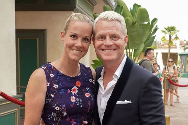 Guido Cantz und seine Ehefrau Kerstin Ricker beim 50 Jahre Kimmig Entertainment Event am 23.08.2023 im Europapark in Rust 75. Geburtstag von Werner Kimmig und 50 Jahre Kimmig Entertainment Event im Europapark Rust *** Guido Cantz and his wife Kerstin Ricker at the 50 years Kimmig Entertainment Event on 23 08 2023 at the Europapark in Rust 75 birthday of Werner Kimmig and 50 years Kimmig Entertainment Event at the Europapark Rust 
