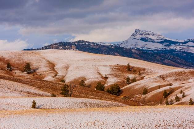 Wyoming. Prairie and hills in winter.  Copyright: xTomxHaseltinex x US51 THA0005