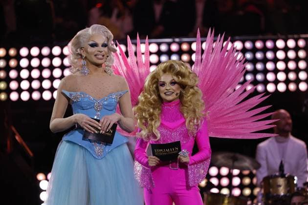 Bilder des Jahres 2023, Entertainment 08 August Entertainment Themen der Woche KW35 Entertainment Bilder des Tages STOCKHOLM 20230828 Admira Thunderpussy och Fontana fran Drag Race Sverige pa Kristallengalan 2023 pa Cirkus i Stockholm. Stockholm Sverige x10430x *** STOCKHOLM 20230828 Admira Thunderpussy and Fontana from Drag Race Sweden at the Kristallengalan 2023 at Cirkus in Stockholm Stockholm Sweden x10430x  Copyright: xChristinexOlsson TTx KRISTALLENGALAN 2023 TTABB0000000000210205
