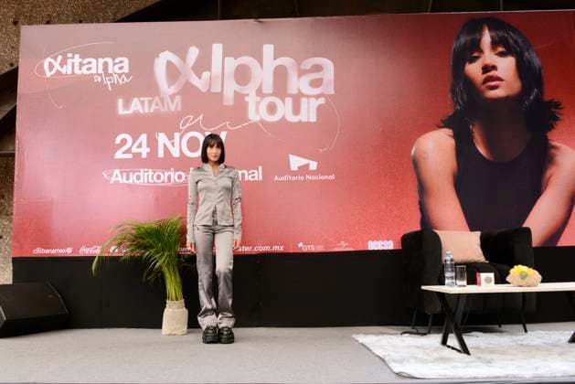 Aitana ˜Alpha Latam Tour™ Press Conference August 28, 2023, Mexico City, Mexico: Spanish singer, Aitana, attends a press conference to promote their Alpha Latam Tour concert at National Auditorium. on August 28, 2023 in Mexico City, Mexico. (Photo by Carlos Tischler Eyepix Group) Copyright: xCarlosxTischler xEyepixxGroupx CT_28082023_98041