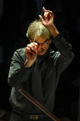 French conductor Bruno Ferrandis during the concert of Ostravska banda I during the Ostrava Days Music of Today Festival in Ostrava, Czech Republic, August 28, 2023. (CTKxPhoto JaroslavxOzana) CTKPhotoP2023082807359  CTKPhotoP2023082807359