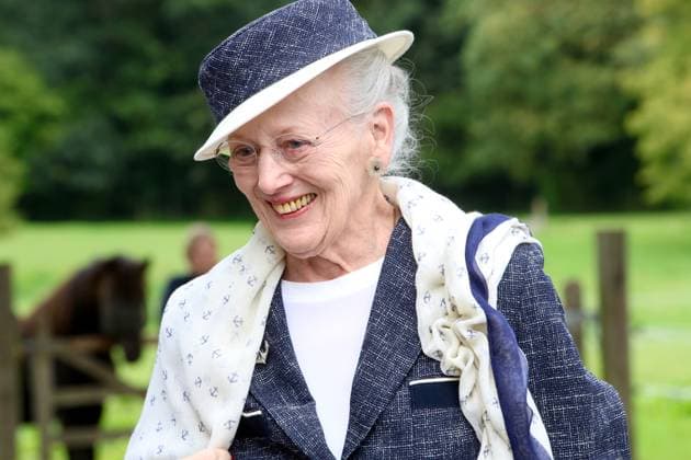 29-08-2023 Denmark Queen Margrethe arrives in Vordingborg during the 1st day of her annual summer cruise on the Royal yacht Dannebrog. Visits the Radius Destillery at Oremandsgaard Estate. Â  Copyright: xPPEx