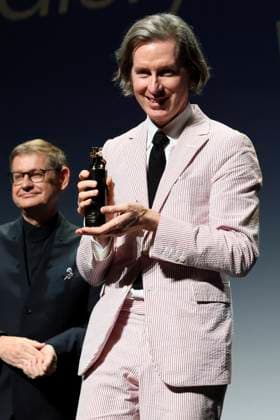 Wes Anderson erhält den Premio Cartier Glory to the Filmmaker 2023 auf der Biennale di Venezia 2023 80. Internationale Filmfestspiele von Venedig im Palazzo del Cinema. Venedig, 01.09.2023