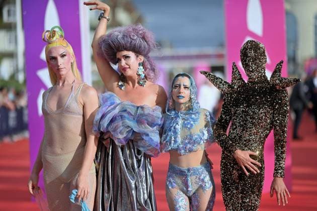 Bilder des Jahres 2023, Entertainment 09 September Entertainment Themen der Woche KW35 Entertainment Bilder des Tages Deauville - Opening Ceremony Performers Androkill, Bili l arme a l oeil , Odile de Mainville and Charlie Voodoo attends the opening ceremony during the 49th Deauville American Film Festival on September 01, 2023 in Deauville, France. Photo by Franck Castel ABACAPRESS.COM Deauville France  Copyright: xCastelxFranck ABACAx 865972_147 CastelxFranck ABACAx 865972_147