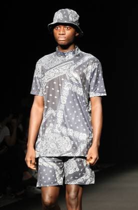September 2, 2023, Tokyo, Japan - A model displays a creation of 1PIU1UGUALE3 GOLF 2024 Spring Summer collection designed by Tomohiro Ozawa in Tokyo on Saturday, September 2, 2023 as a part of the Fashion Week Tokyo. (photo by Yoshio Tsunoda AFLO)  , aflo_227978615.jpg,