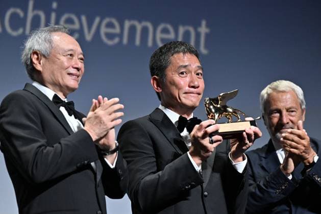 Venice Film Festival, award ceremony of the Golden Lion for Lifetime, Italy - 02 Sep 2023 Tony Leung Chiu-Wai receives his Golden Lion Lifetime Achievement Award. 80th Venice International Film Festival on September 2, 2023 in Venice, Italy, Credit:Maria Laura Antonelli Avalon Italy, Venice  Copyright: xMariaxLauraxAntonellix xAvalonx 0802405955
