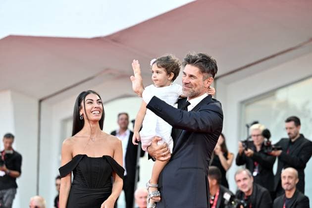 Kineo Prize, Venice Film Festival, Italy - 02 Sep 2023 Fabio Fulco e Veronica Papa with a daugther Agnes during Kineo Prize. 80th Venice International Film Festival on September 2, 2023 in Venice, Italy, Credit:Maria Laura Antonelli Avalon Italy, Venice  Copyright: xMariaxLauraxAntonellix xAvalonx 0802405427