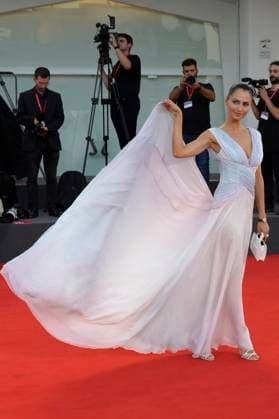 Anna Safroncik bei der Verleihung des Kineo Award 2023 auf der Biennale di Venezia 2023 80. Internationale Filmfestspiele von Venedig im Palazzo del Cinema. Venedig, 02.09.2023