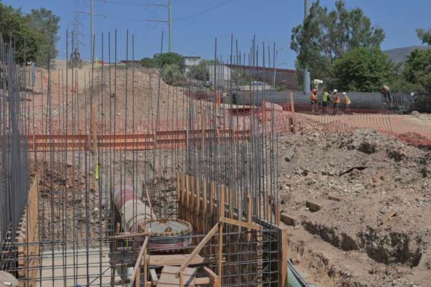 September 1, 2023, Tijuana, Baja California, Mexico: The construction of the Tijuana Otay II US-Mexico Port of Entry checkpoint, which is being executed by engineers from the Mexican Ministry of National Defense, has progressed extensively as they expect it to be completed by December of this year, even before the United States, which now is estimated that said US side of the port of entry could open in 2026 and not at the end of 2024. The construction of the Otay II port of entry was achieved through a binational agreement with the US, mainly with California. On October 24, 2022, the government of Mexico and California signed an agreement regarding the new Otay II †Otay Mesa East international border crossing and port, which will h - ZUMAm180 20230901_zip_m180_020 Copyright: xCarlosxA.xMorenox