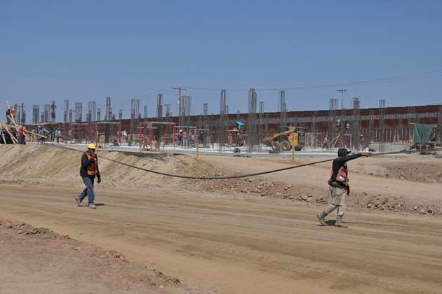 September 1, 2023, Tijuana, Baja California, Mexico: The construction of the Tijuana Otay II US-Mexico Port of Entry checkpoint, which is being executed by engineers from the Mexican Ministry of National Defense, has progressed extensively as they expect it to be completed by December of this year, even before the United States, which now is estimated that said US side of the port of entry could open in 2026 and not at the end of 2024. Tijuana Mexico - ZUMAm180 20230901_zip_m180_026 Copyright: xCarlosxA.xMorenox