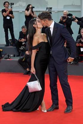 September 2, 2023, Venice Lido, Italy: Veronica Papa (l) and Fabio Fulco (r) attend the red carpet of Premio Kineo at 80 Venice Film Festival at Palazzo del Cinema. Venice Lido Italy - ZUMAs197 20230902_aaa_s197_312 Copyright: xMarioxCartellix