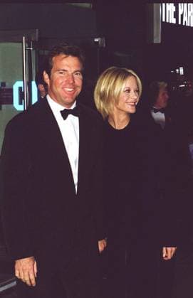 DENNIS QUAID American Actor With his wife MEG RYAN American Actress (Attending the Royal Film Performance of The Parent Trap in London) COMPULSORY CREDIT: UPPA Photoshot Photo UDW 015538 A-01 09.11.1998 DENNIS QUAID American Actor With his wife MEG RYAN American Actress (Attending the Royal Film Performance of The Parent Trap in London) COMPULSORY CREDIT: UPPA Photoshot Photo UDW 015538 A-01 09.11.1998, Credit:Photoshot Avalon United Kingdom  Copyright: xPhotoshotx xAvalonx 0502730533