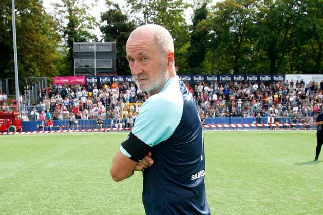 Peter Lohmeyer beim Benefiz Fussballspiel Kicken mit Herz zugunsten der Kinder Herzstation der Universitaetsklinik Eppendorf am 3.09.2023 in Hamburg Kicken mit Herz Benefiz Fussball Event in Hamburg