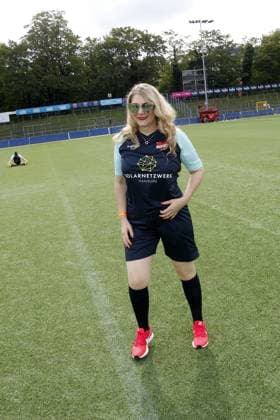 Sandra Quadflieg beim Benefiz Fussballspiel Kicken mit Herz zugunsten der Kinder Herzstation der Universitaetsklinik Eppendorf am 3.09.2023 in Hamburg Kicken mit Herz Benefiz Fussball Event in Hamburg
