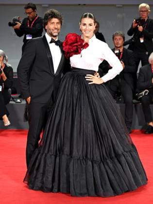 Venice, 80th Venice Film Festival 2023 - Evening 5 - red carpet Filming Italy Venice, 80th Venice Film Festival 2023 - Evening 5 - red carpet Filming Italy. In the photo Diana Del Bufalo with her boyfriend Patrizio Venice -  Copyright: xIPA ABACAx BRIPA20230903_1406 IPA ABACAx BRIPA20230903_1406