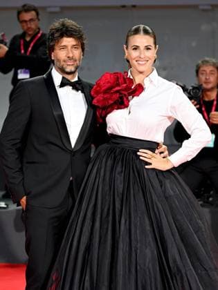 Venice, 80th Venice Film Festival 2023 - Evening 5 - red carpet Filming Italy Venice, 80th Venice Film Festival 2023 - Evening 5 - red carpet Filming Italy. In the photo Diana Del Bufalo with her boyfriend Patrizio Venice -  Copyright: xIPA ABACAx BRIPA20230903_1407 IPA ABACAx BRIPA20230903_1407