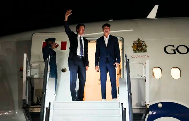 September 3, 2023, Ottawa, ON, CAN: Prime Minister Justin Trudeau and son Xavier Trudeau depart Ottawa on Sunday, Sept. 3, 2023. Prime Minister Justin Trudeau will travel to Indonesia, Singapore and India. Ottawa CAN  - ZUMAc35_ 20230903_zaf_c35_047 Copyright: xSeanxKilpatrickx