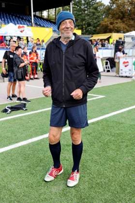 Rolf Fuhrmann beim Benefiz-Fußballspiel Kicken mit Herz 2023 zu Gunsten des Herzzentrums des UKE im Stadiun Hoheluft. Hamburg, 03.09.2023