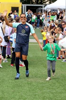 Jorge Gonzalez beim Benefiz-Fußballspiel Kicken mit Herz 2023 zu Gunsten des Herzzentrums des UKE im Stadiun Hoheluft. Hamburg, 03.09.2023